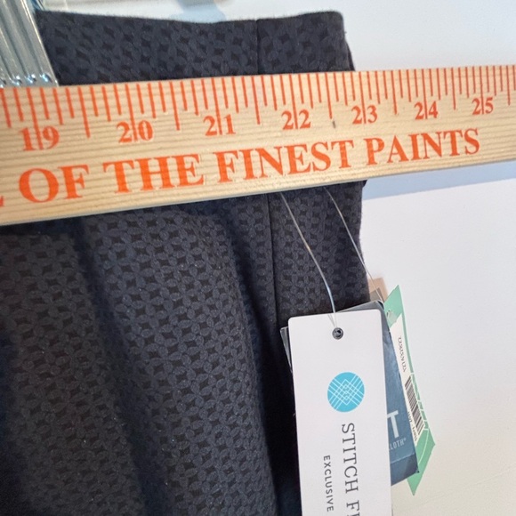 Kut From The Kloth Freyer Ponte Straight Leg Pants Navy/Black Print 24W - Picture 6 of 14